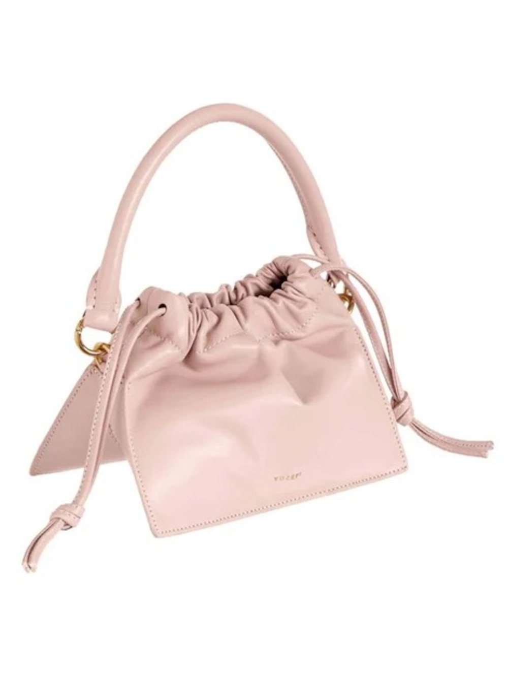 YUZEFI MINI BOM LEATHER TOP HANDLE PINK BAG - BRAND NEW